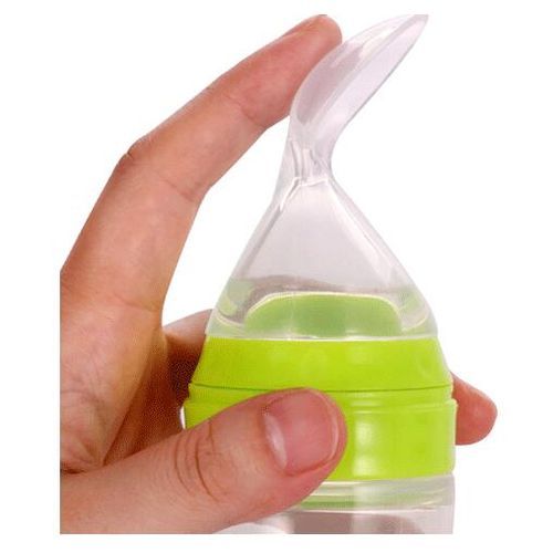 Baby Spoon Bottle Feeder - Pink &Transparent
