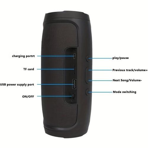 Dual Speaker Portable Bluetooth Speaker High Volume Sound Box Outdoor Loud Speaker Party Box Speaker With Usb Port Sd Card