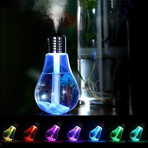Air Freshner Bulb Humidifier With Led Light - Multicolor