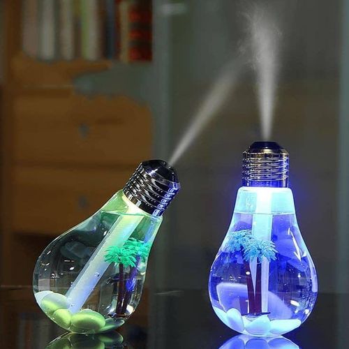 Air Freshner Bulb Humidifier With Led Light - Multicolor