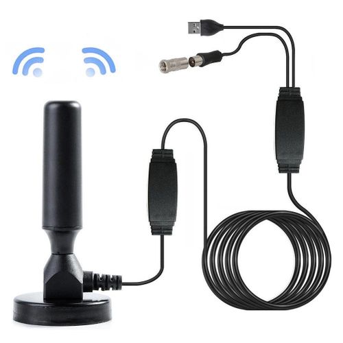 50 Mile Range Antenna TV Digital HD Skywire TV Indoor Support 1080P 4K 13ft Coax Cable,Default NO5235