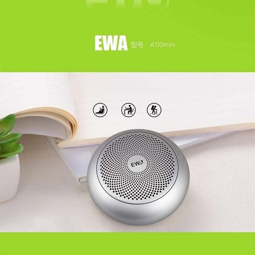 Ewa A110 Mini Bluetooth Speaker Portable Metal Wireless Speakers Tws Music Player Strong Sound Sd Card Play Speaker