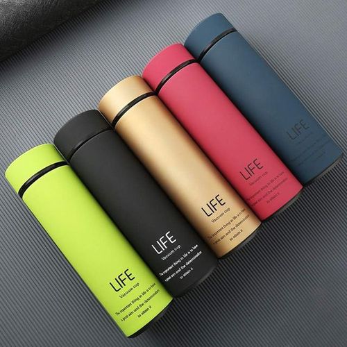 Life Home Thermos Tea Vacuum Flask With Filter Stainless Steel - Red