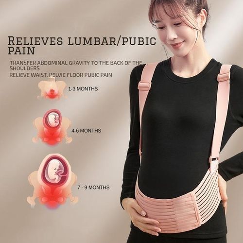 MOOZ Pregnant Women Support Belly Band Back Cloth Belt Adjustable Waist Care Maternity Abdomen Brace Protector Pregnancy