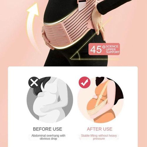 MOOZ Pregnant Women Support Belly Band Back Cloth Belt Adjustable Waist Care Maternity Abdomen Brace Protector Pregnancy