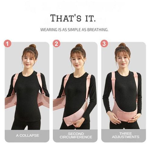 MOOZ Pregnant Women Support Belly Band Back Cloth Belt Adjustable Waist Care Maternity Abdomen Brace Protector Pregnancy
