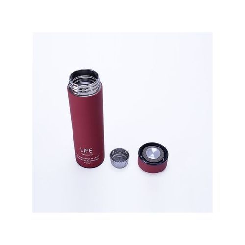 Life Stainless Steel Vacuum Water Bottle, 0.45Litre - Maroon