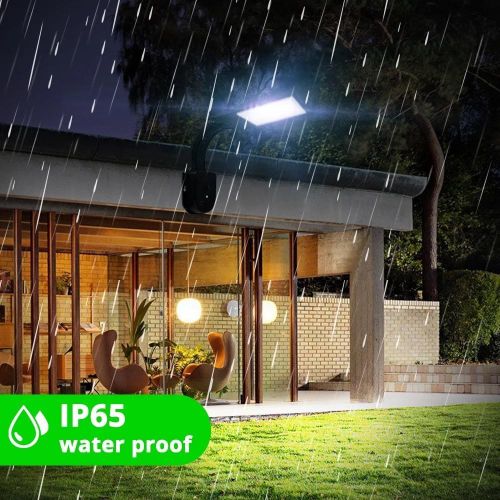 Solar Light Bending Outdoor Waterproof Solar Street Light Safety Motion Sensor Light Suitable for Deck Courtyard Front Door Path - Black