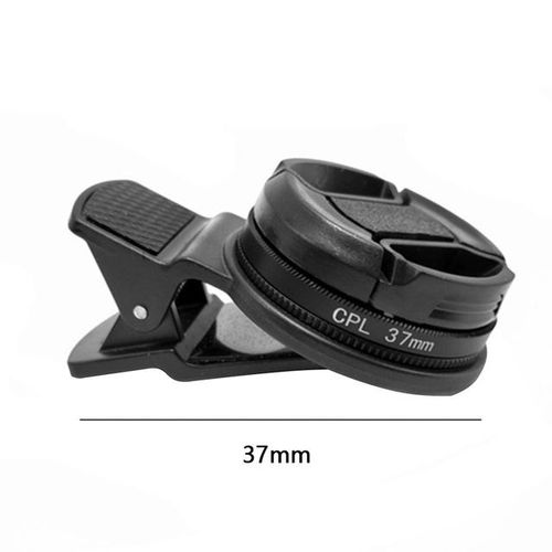 37mm Phone Professional Wide Angle Polarizer Circular Portable Accessories Durable With Clip Black Lens Universal Cpl Filter