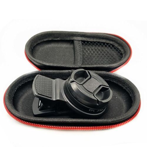 37mm Phone Professional Wide Angle Polarizer Circular Portable Accessories Durable With Clip Black Lens Universal Cpl Filter