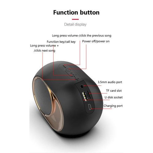 Bluetooth Speaker Wireless Tws Private Model New Outdoor Card Small Audio Explosion Subwoofer