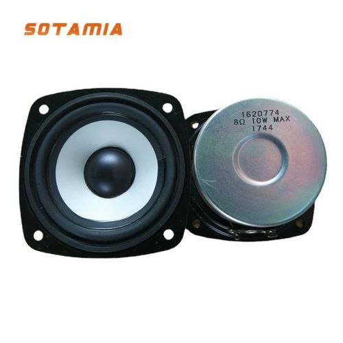 Sotamia 2pcs 3 Inch Full Range Audio Speaker Unit 8 Ohm 10w Sound Speaker Anti-Magnetic Aluminum Basin Home Theater Loudspeaker
