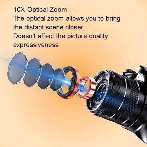 KOMERY W2 64MP 4K 3 Inch Screen 10X Optical Zoom Camera