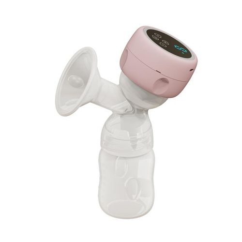 Electric Breast Pump with LED Screen, Milk Puller for Breastfeeding, Low Noise, Milk Bottle, BPA Free, 180ml