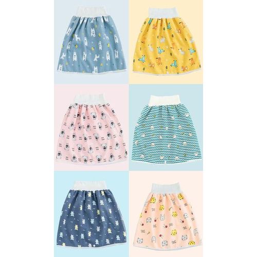 Baby Waterproof Clothes Diaper Skirt for Potty Training Baby Comfy Diaper Training Skirts for Boys and Girls Night Time