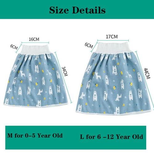 Baby Waterproof Clothes Diaper Skirt for Potty Training Baby Comfy Diaper Training Skirts for Boys and Girls Night Time