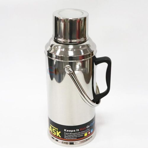 Breakable  3.2 Liters Thermal Flask With Unique Design-Silver
