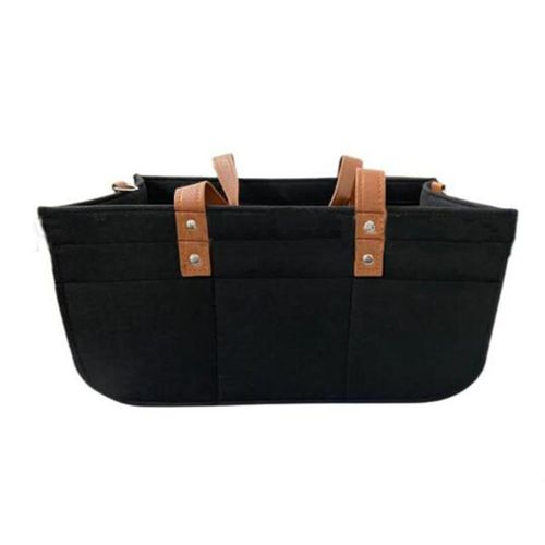 Baby Felt Storage Nursery Organizer Basket Infant Diaper Bag with Handle Caddy Changing Nappy Kids Storage Carrier Storage