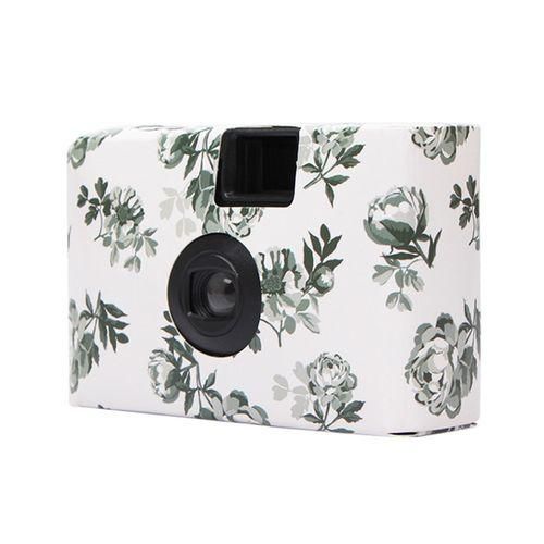 Retro Peony Cute Disposable Film Mini PointAndShoot Camera With 18 Sheets Films
