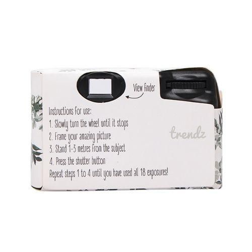 Retro Peony Cute Disposable Film Mini PointAndShoot Camera With 18 Sheets Films