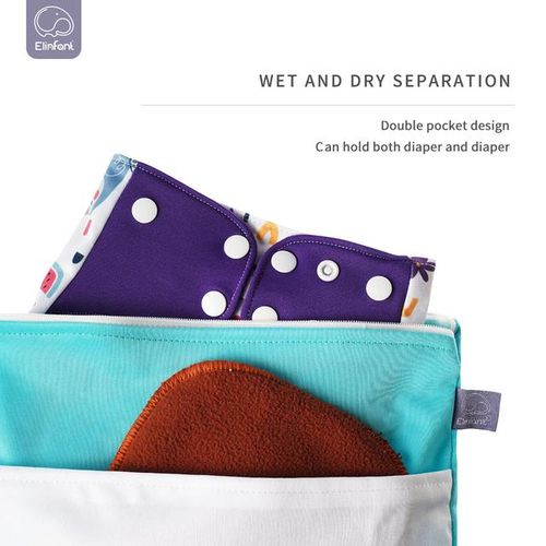 Elinfant Baby Cloth Diaper Bag Set 3 Pieces/Set Cartoon Bags Baby Handbag Large Mommy Diaper Storage Bag Carrying Bag