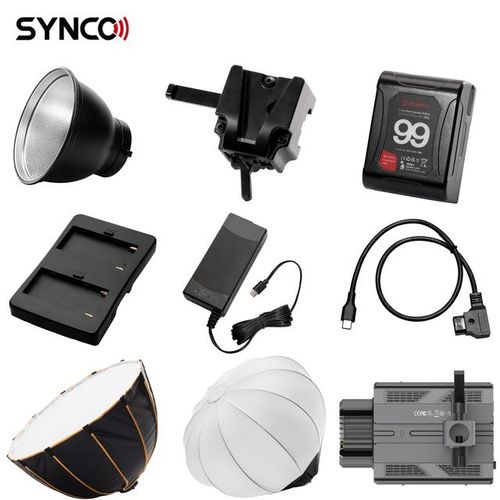 Synco Photography Light Accessories Softbox/ V Mount / Reflector/power Cable/bowens Adapter Ringfor Synco Colbor Cl60