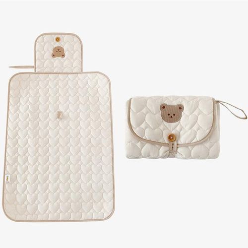 Portable Diaper Changing Pad Foldable Baby Changing Pad with Pockets Waterproof Travel Diaper Changing Station Kit Baby Gifts