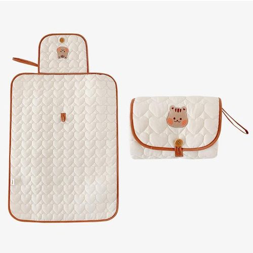 Portable Diaper Changing Pad Foldable Baby Changing Pad with Pockets Waterproof Travel Diaper Changing Station Kit Baby Gifts