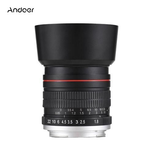 85mm Fixed Focus Camera Lens F1.8 Large Aperture Manual Focus with EF Mount 7 Groups 10 Elements Compatible with Canon EOS Rebel T8i T7i T6 T3i T2i 4000D 2000D 1300D 850D 800D 600D 550D 90D 80D 77D 70D 50D 6D 5D