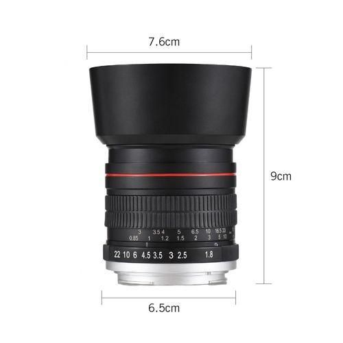 85mm Fixed Focus Camera Lens F1.8 Large Aperture Manual Focus with EF Mount 7 Groups 10 Elements Compatible with Canon EOS Rebel T8i T7i T6 T3i T2i 4000D 2000D 1300D 850D 800D 600D 550D 90D 80D 77D 70D 50D 6D 5D