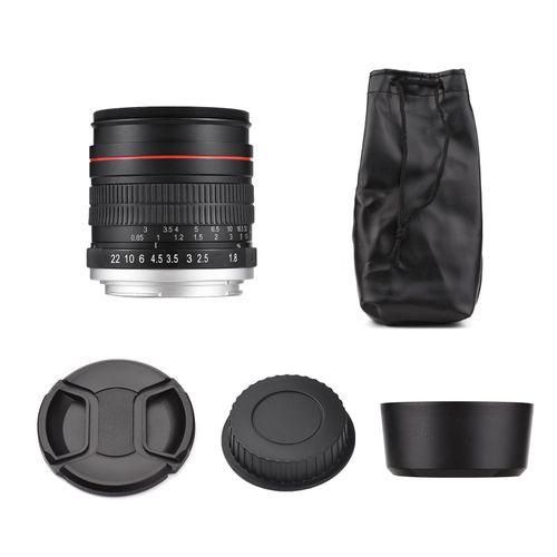 85mm Fixed Focus Camera Lens F1.8 Large Aperture Manual Focus with EF Mount 7 Groups 10 Elements Compatible with Canon EOS Rebel T8i T7i T6 T3i T2i 4000D 2000D 1300D 850D 800D 600D 550D 90D 80D 77D 70D 50D 6D 5D