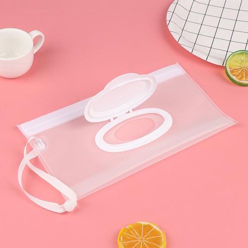 Weight Portable Cartoon Baby Kids Wet Wipes Clutch Carrying Bag Wet Paper Tissue Container Dispenser Snap-strap Pouch