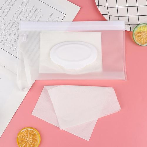 Weight Portable Cartoon Baby Kids Wet Wipes Clutch Carrying Bag Wet Paper Tissue Container Dispenser Snap-strap Pouch