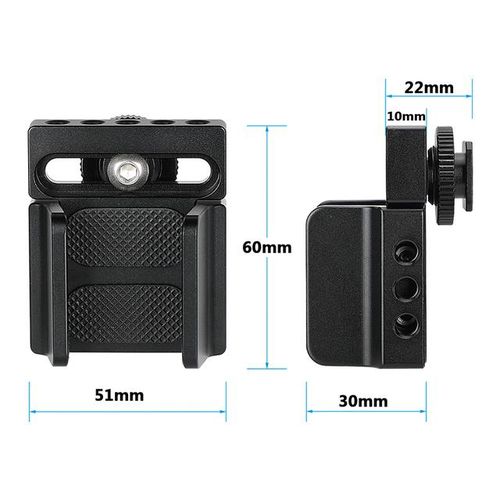 Camvate Universal Ssd Holder Clamp Adjustable Width 35mm ~ 80mm With 1/4