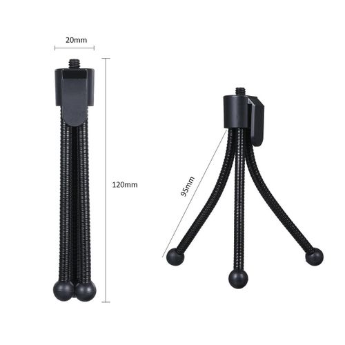 Mini Desktop Tripod Stand with 1/4 Inch Screw Hole Portable Folding Desktop Stand Mobile Tabletop Video Webcam Web Camera Bracket for Live Streaming Online Meeting Teaching Video Calling NO5138