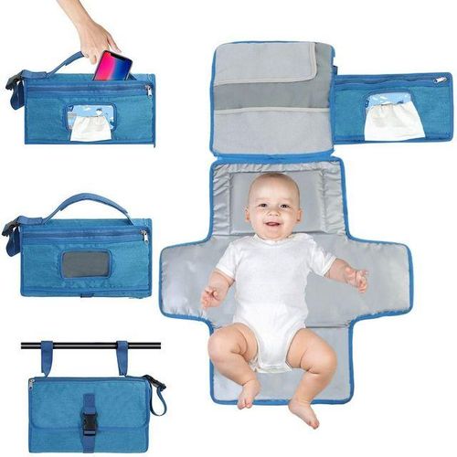Waterproof Newborn Diaper Pad Changing Pad for Baby Diaper Bag and Travel Changing Station Foldable Baby Diaper Changing Pad