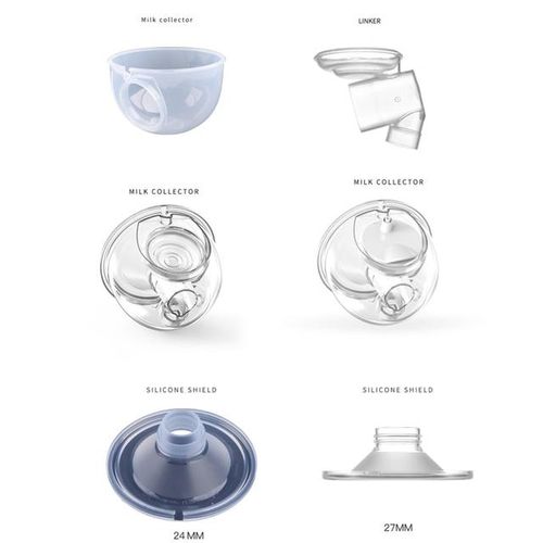 Silicone Horn Diaphragm Duckbill Valves Silicone Membrane Milk Collector Nursing Cup Joint Breastpump Replacement