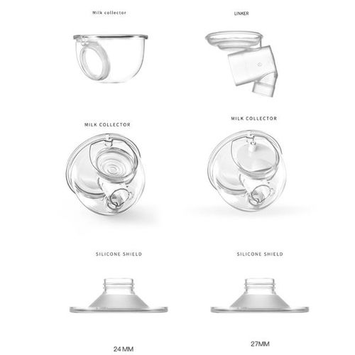Wearable Breast Pump Accessories Silicone Horn Diaphragm Milk Collector Nursing Cup Tee Joint Electric Breastpump Parts not