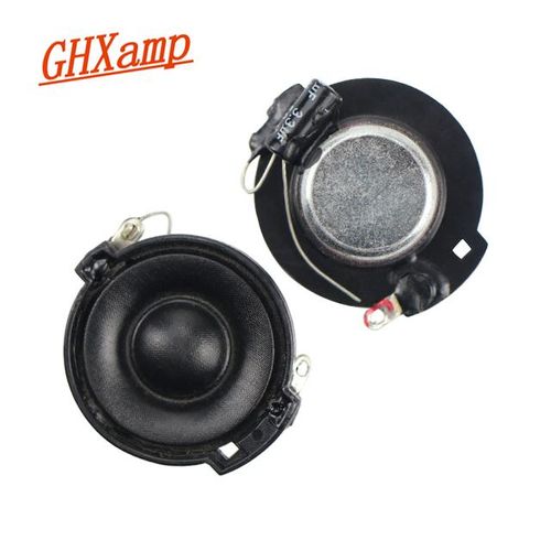 Ghxamp 32mm Silk Film Treble Speaker Mini Tweeter Loudspeaker Cone Basin Neodymium Dual Magnetic 8ohms 10w 2pcs