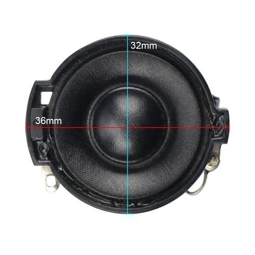 Ghxamp 32mm Silk Film Treble Speaker Mini Tweeter Loudspeaker Cone Basin Neodymium Dual Magnetic 8ohms 10w 2pcs