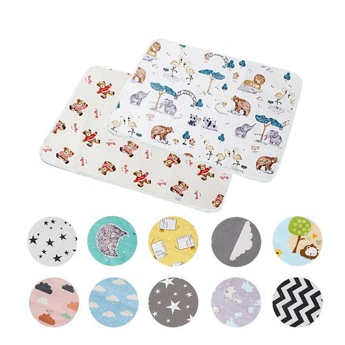 Baby Changing Mats Cover Reusable Baby Diaper Mattress Diaper for Newborn Cotten Waterproof Changing Pats Flool Play Mat