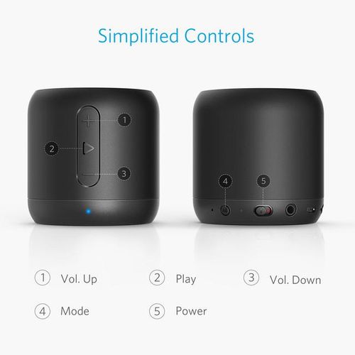 Anker Soundcore Mini Super-Portable Bluetooth Speaker With 15-Hour Playtime 66-Foot Bluetooth Range Enhanced Bass Microphone