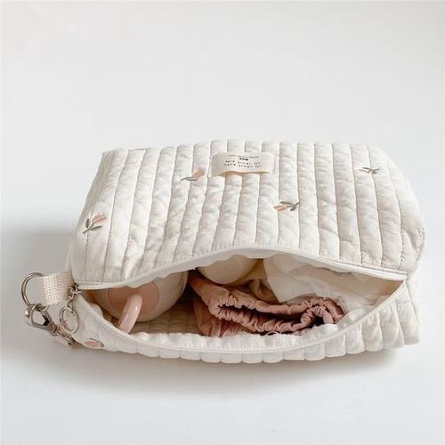 Baby Diaper Bag Cotton Bear Shape Portable Baby Diaper Caddy Organizer Reusable Nappies Stroller Diaper Wet Bag