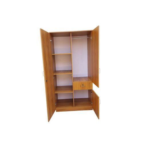 Hard Boards Wide Wardrobe 2 Doors- Cherry Colour