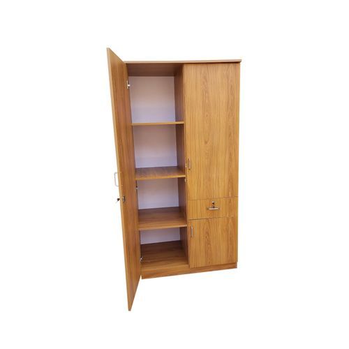 Hard Boards Wide Wardrobe 2 Doors- Cherry Colour