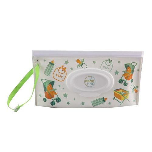 Baby Care Wet Wipe Box Eco-Friendly Wet Tissue Case Cleaning Wipes Container Case Portable Wet Wipe Bag EVA Snap Strap Wipes