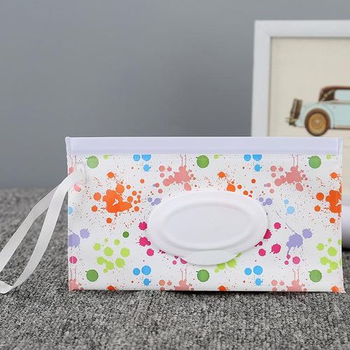 Baby Care Wet Wipe Box Eco-Friendly Wet Tissue Case Cleaning Wipes Container Case Portable Wet Wipe Bag EVA Snap Strap Wipes