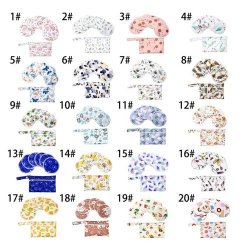 1 Set Bamboo Nursing Pads with Portable Diaper Organiser Nanny Bag Comfortable Leakproof Breast Pads for New Mom