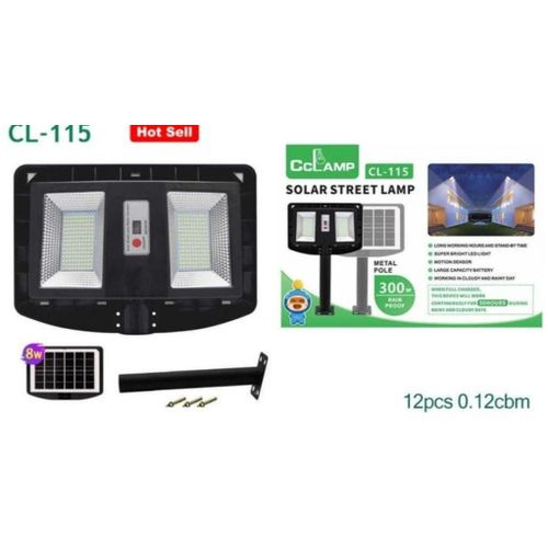 Solar Sensor Security Lights System- White Black Gray