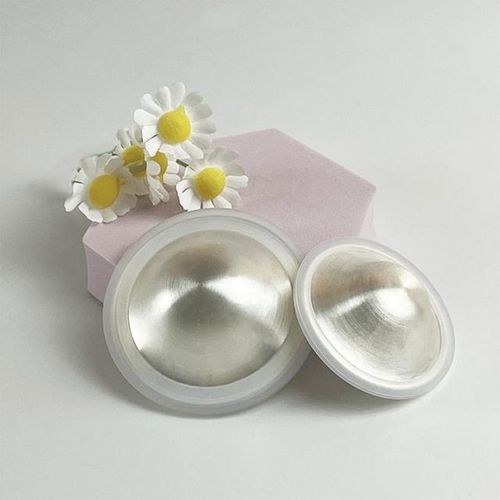 Silver Nursing Cups Silcone Rings Newborn Essentials Must Haves Breastfeeding Nursing Accessories